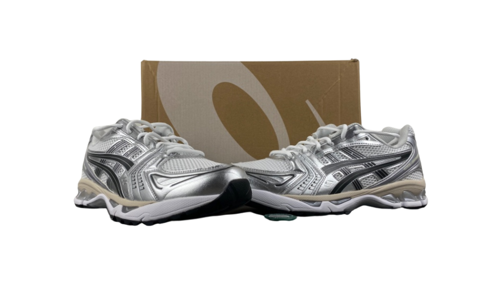 ASICS GEL-Kayano 14 white silver black