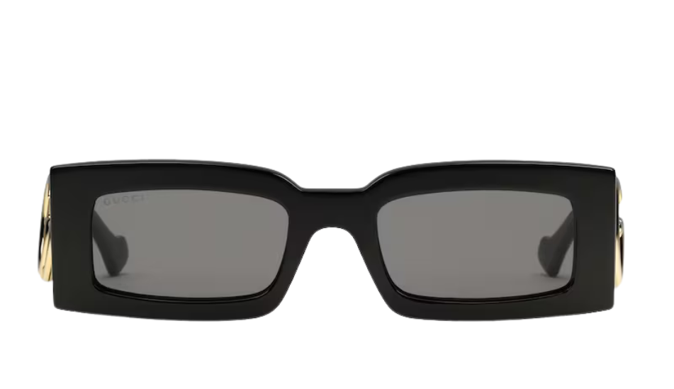 Rectangular frame sunglasses