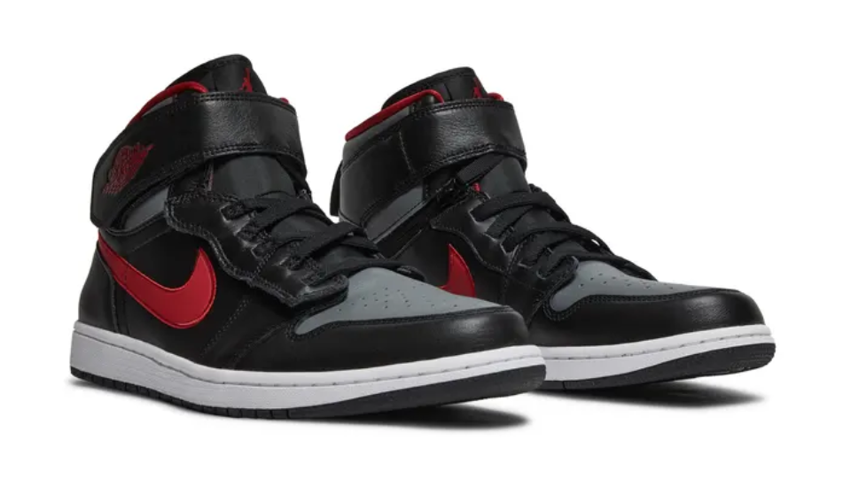 Air Jordan 1 High FlyEase 'Smoke Grey Gym Red'