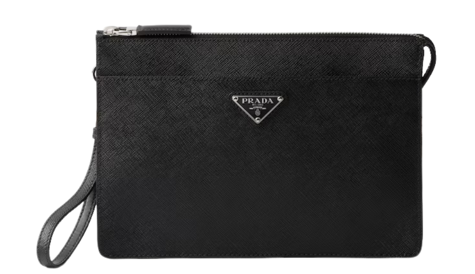 Saffiano Leather Pouch
