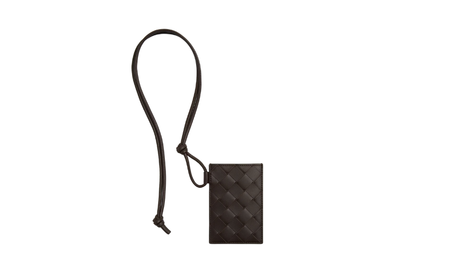 Intrecciato Badge Holder