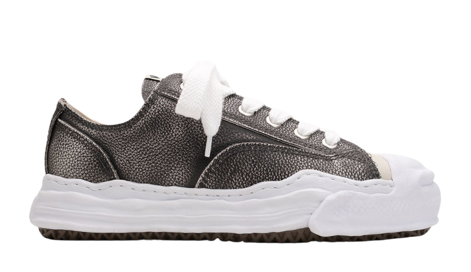 "HANK" OG Sole Brushed Shrink Leather Low-top Sneaker