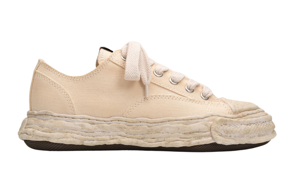 "PETERSON23" OG Sole Garment Dyed Canvas Low-top Sneaker