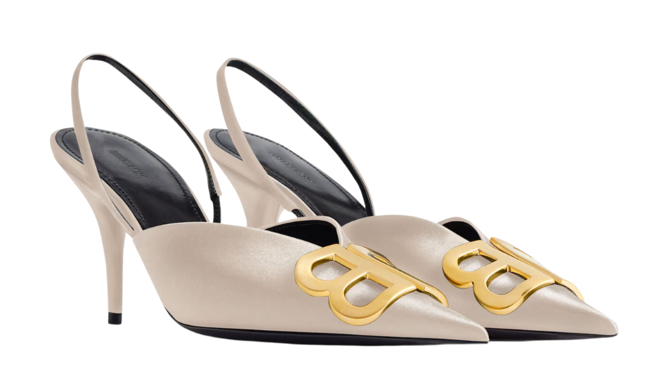 Women's Knife Bb Slingback 80mm Pump in Champagne