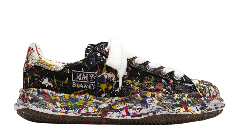 "BLAKEY" OG Sole Sputtering Paint Canvas Low-top Sneaker