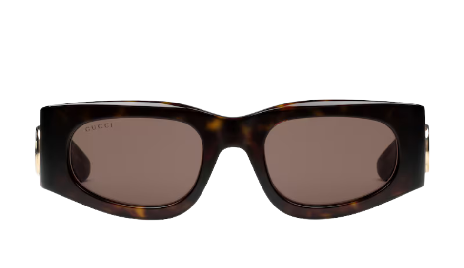 Rectangular frame sunglasses