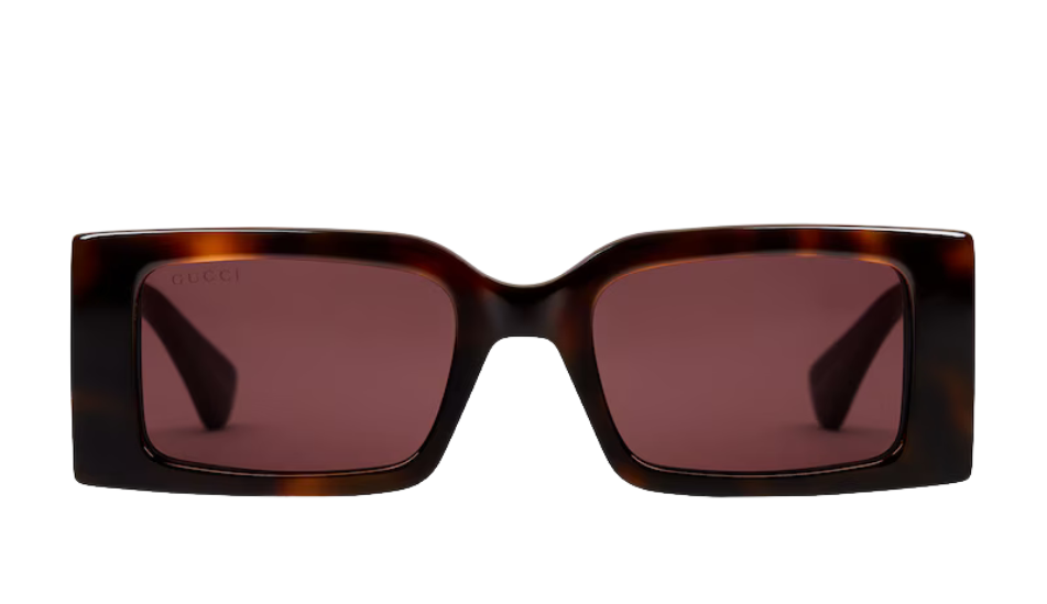 Rectangular frame sunglasses