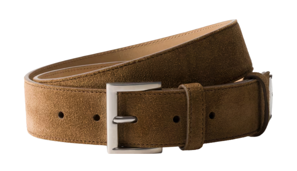 Suede belt
