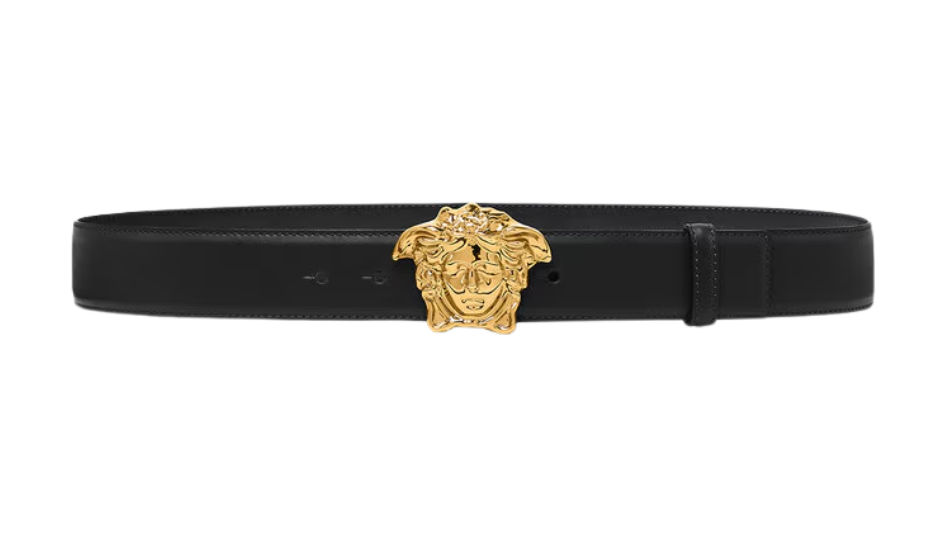 La Medusa Leather Belt 4 cm
