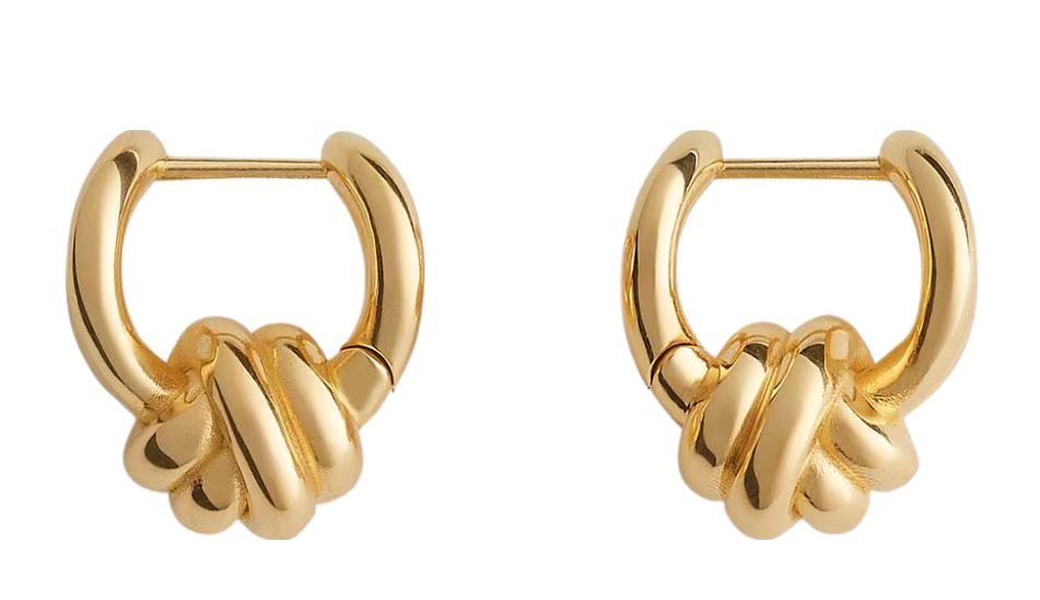 Knot Hoop Earrings