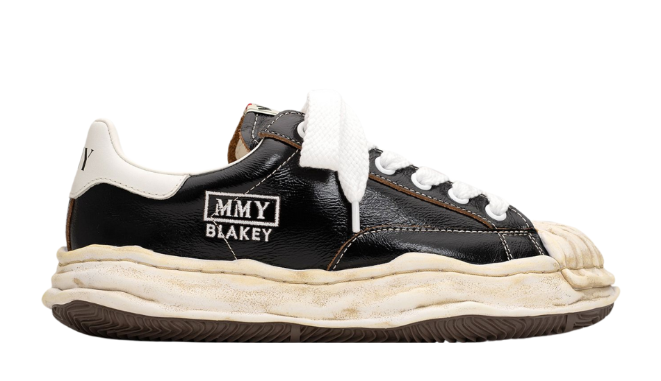 "BLAKEY" OG Sole Wrinkled Leather Low-top Sneaker