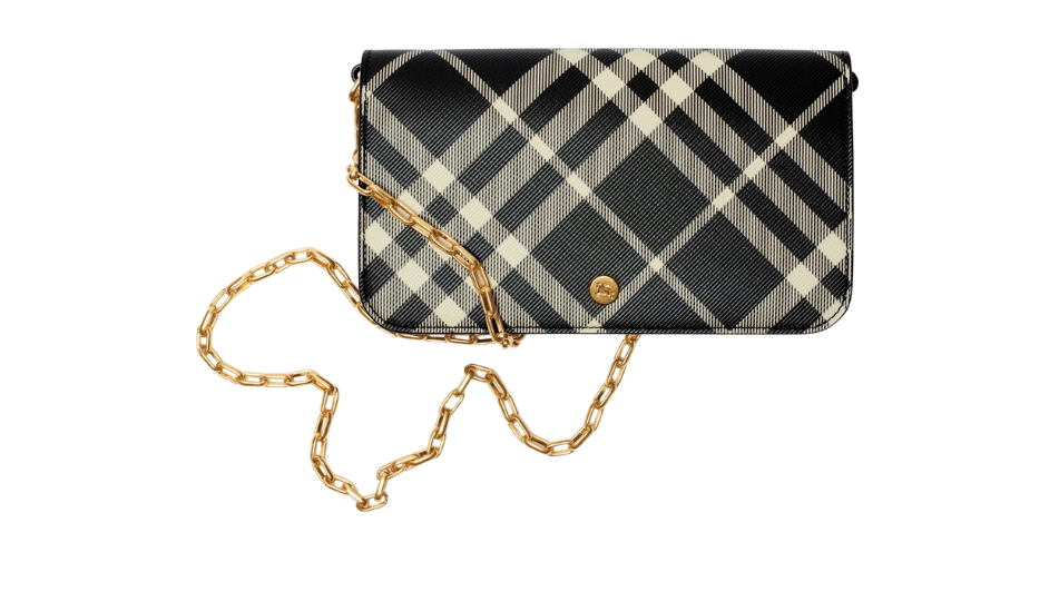 Check Chain Strap Wallet