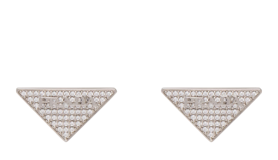 Crystal Logo Jewels zirconia earrings