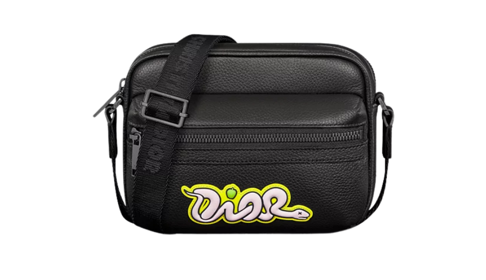 DIOR AND KAWS Mini Rider 2.0 Zipped Messenger Bag