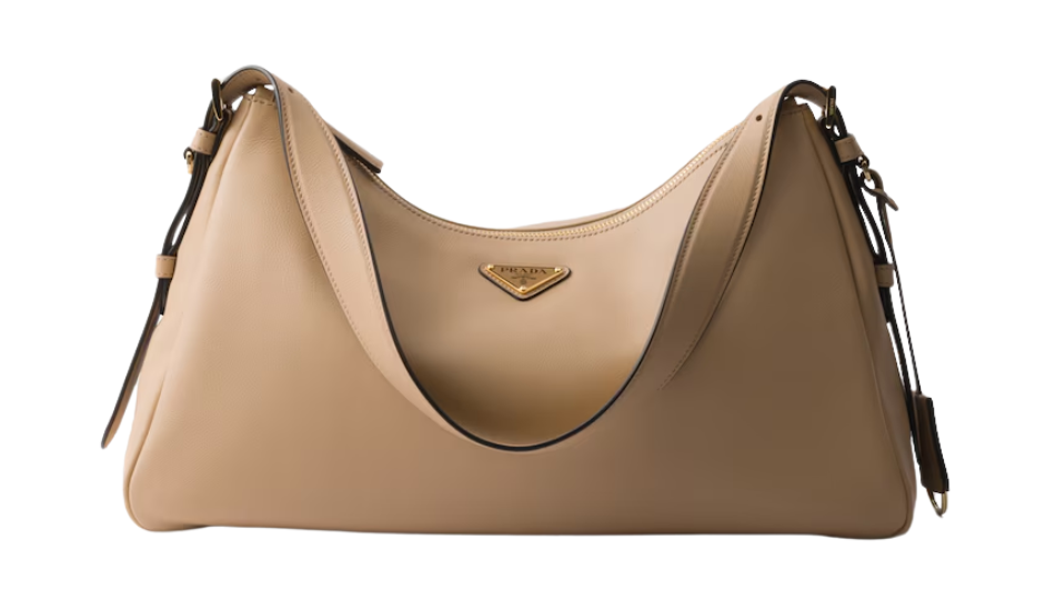 Prada Aimée large leather shoulder bag