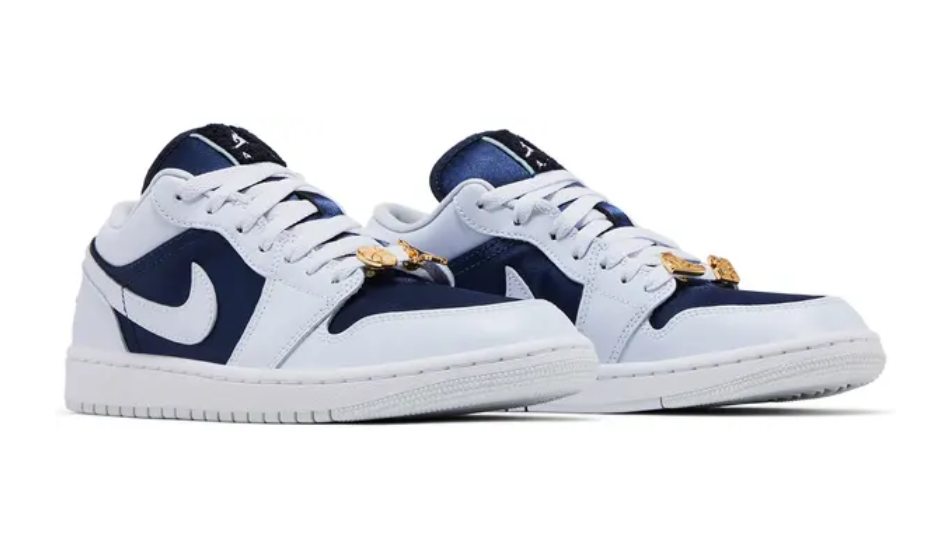Wmns Air Jordan 1 Low SE 'Midnight Navy Gold Charms'