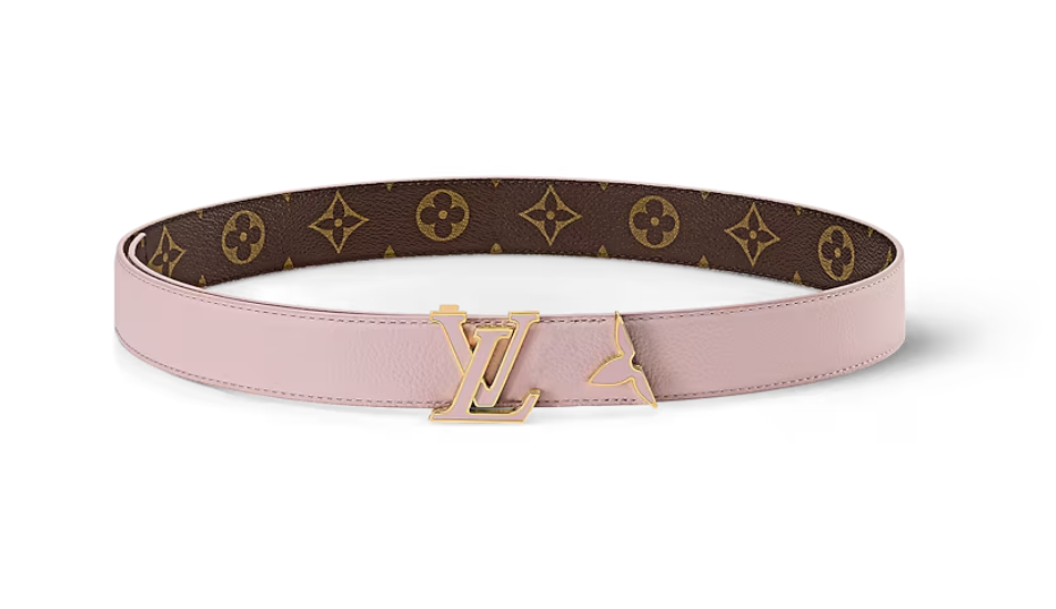 Pretty LV Enamel 30mm Reversible Belt