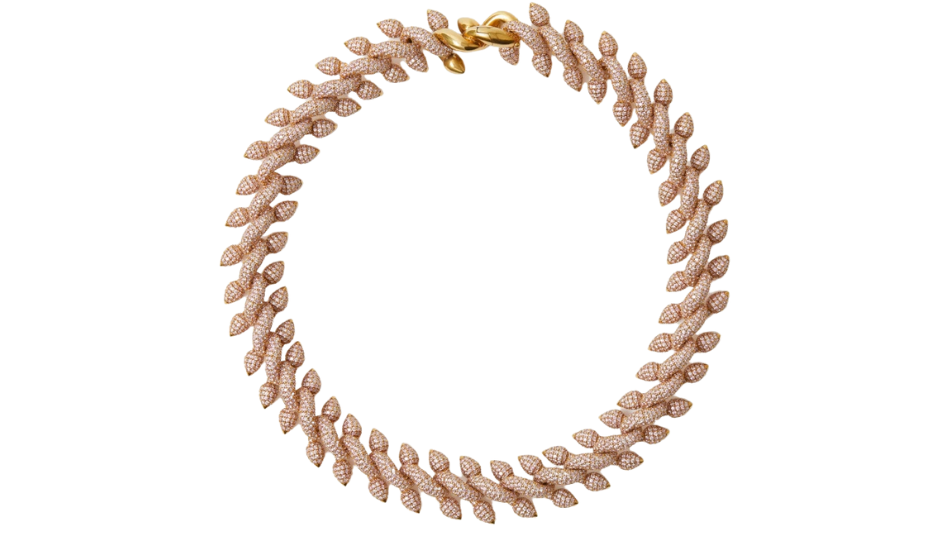 Spear Pavé Chain Necklace