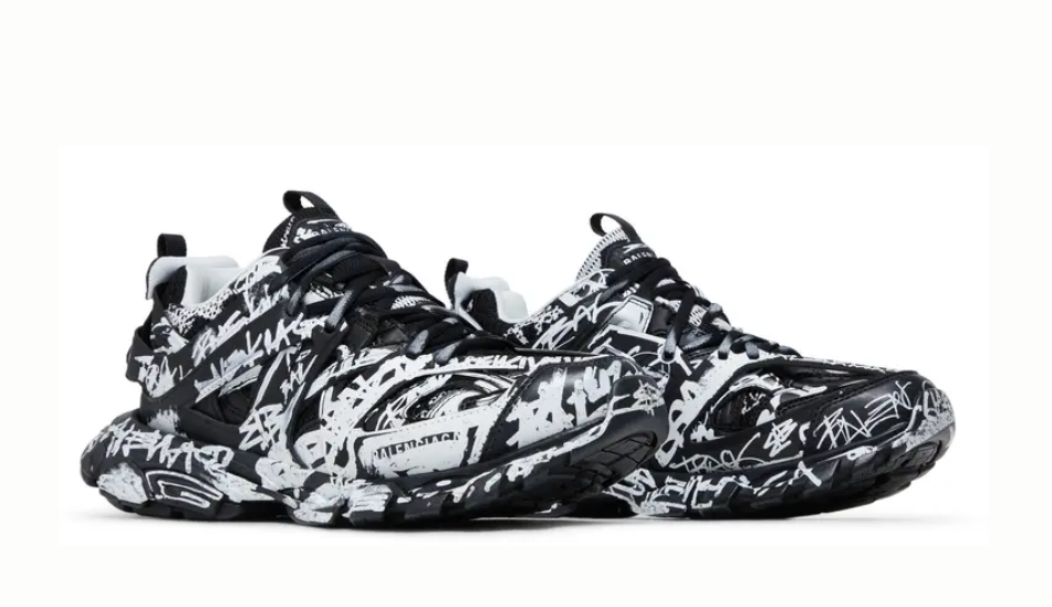 Balenciaga Track Sneaker 'Graffiti - Black White'