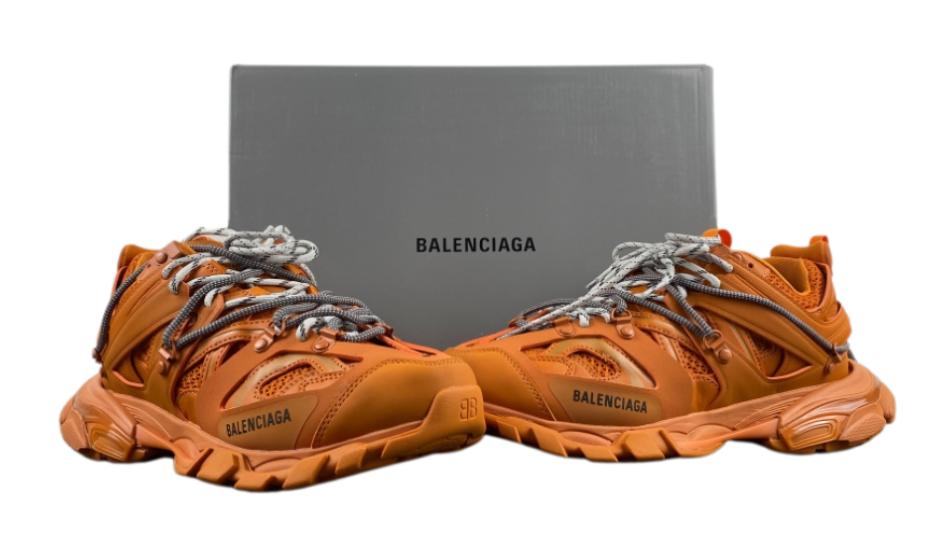 Men's Track Trail Laces Sneaker Orange/Grey