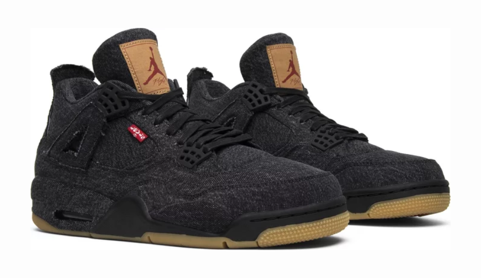 Levi's x Air Jordan 4 Retro 'Black Denim'