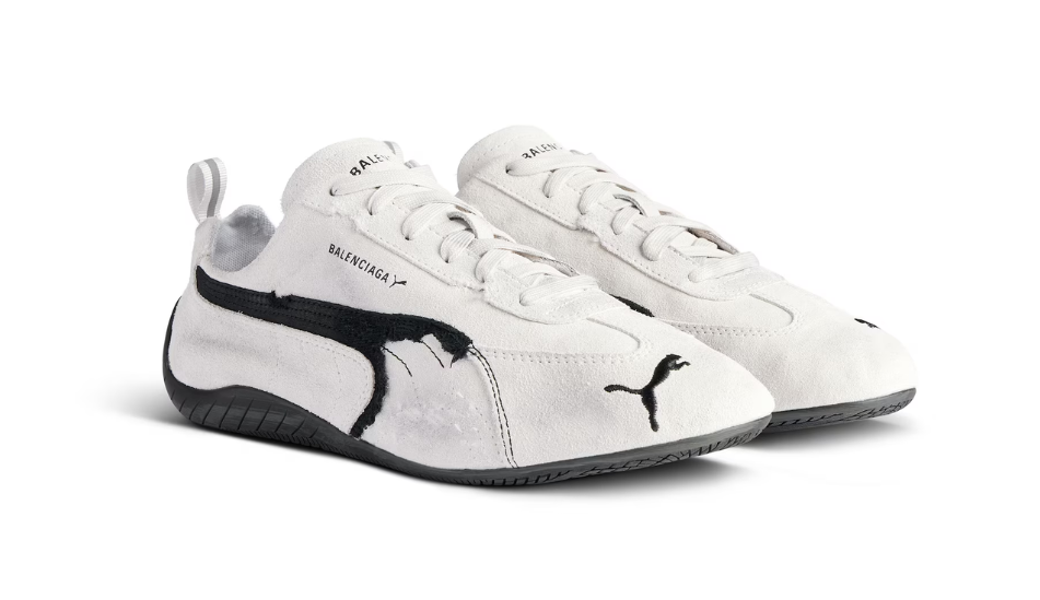 Balenciaga x Speedcat Suede 'White Black'