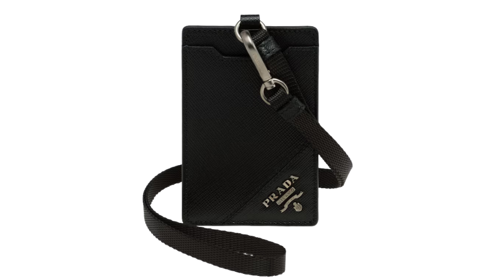 Saffiano Leather Badge Holder