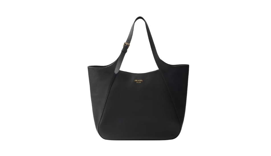Large leather tote bag