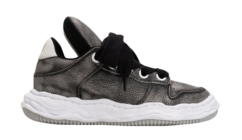 "WAYNE PUFFER" OG Sole Brushed Shrink Leather Low-top Sneaker