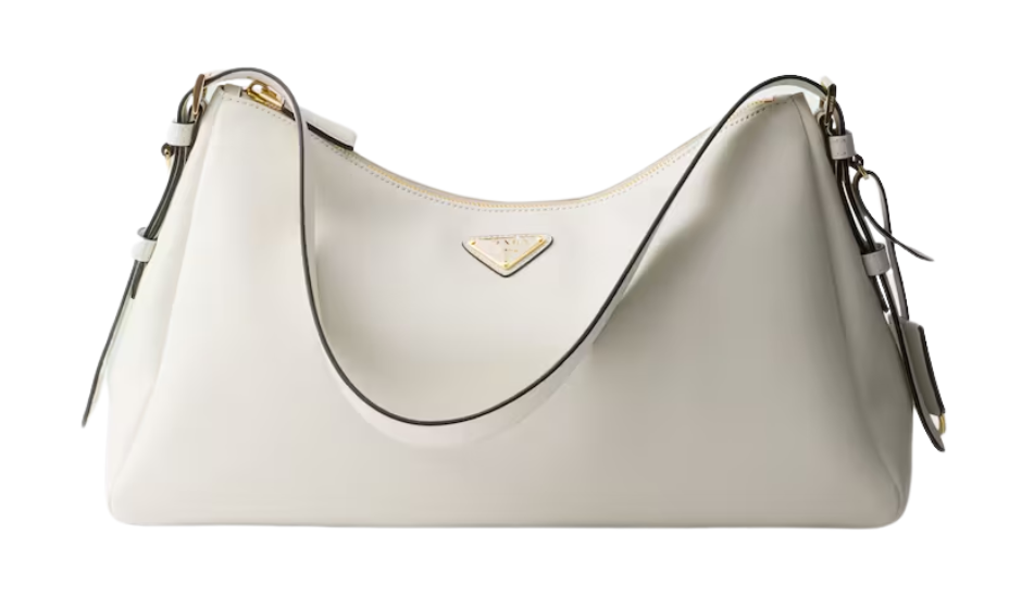 Prada Aimée large leather shoulder bag
