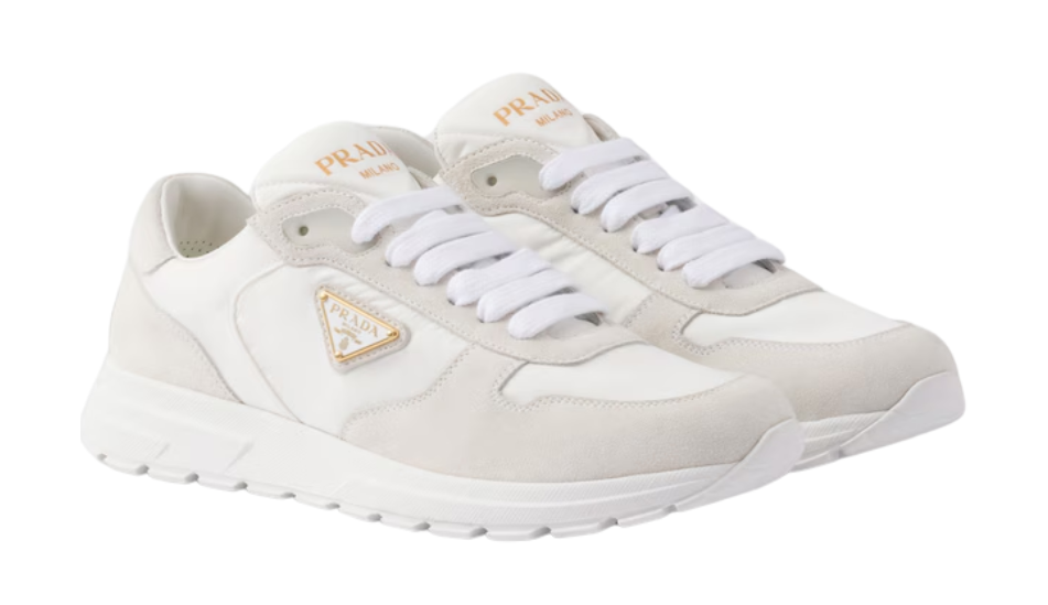 Prax 2.0 Re-Nylon and suede sneakers