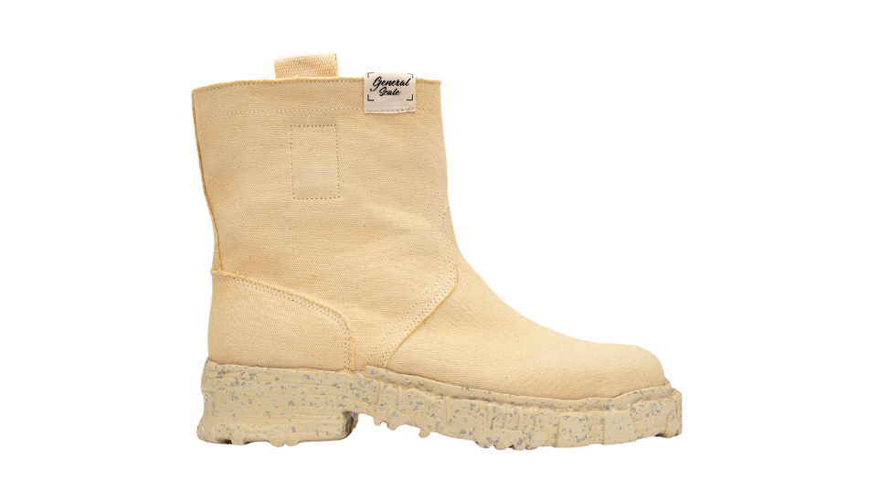 Vintage-like Sole Over-dyed Canvas Boots