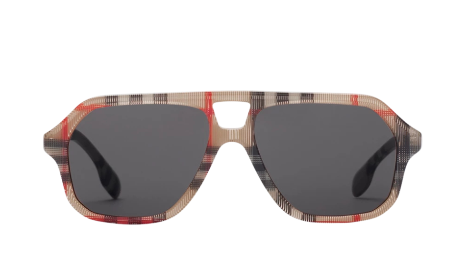 Burberry Check Pilot Sunglasses