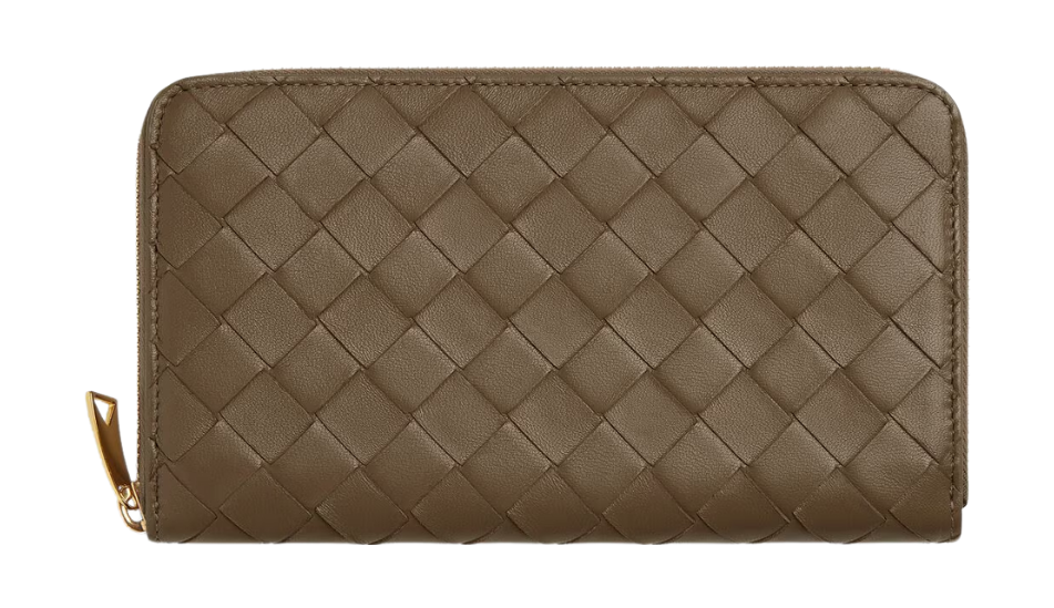Intrecciato Zip Around Wallet