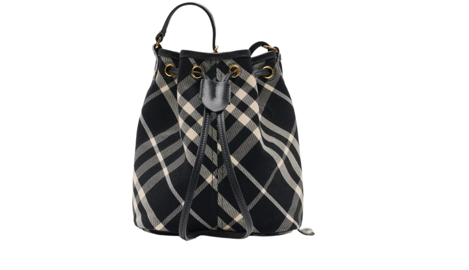 Mini Check Bucket Bag
