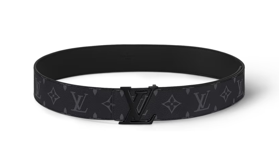 LV Initials 40MM Matte Black Belt