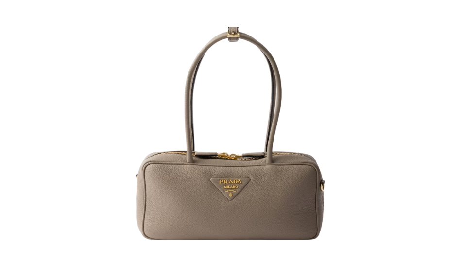 Medium leather top-handle bag