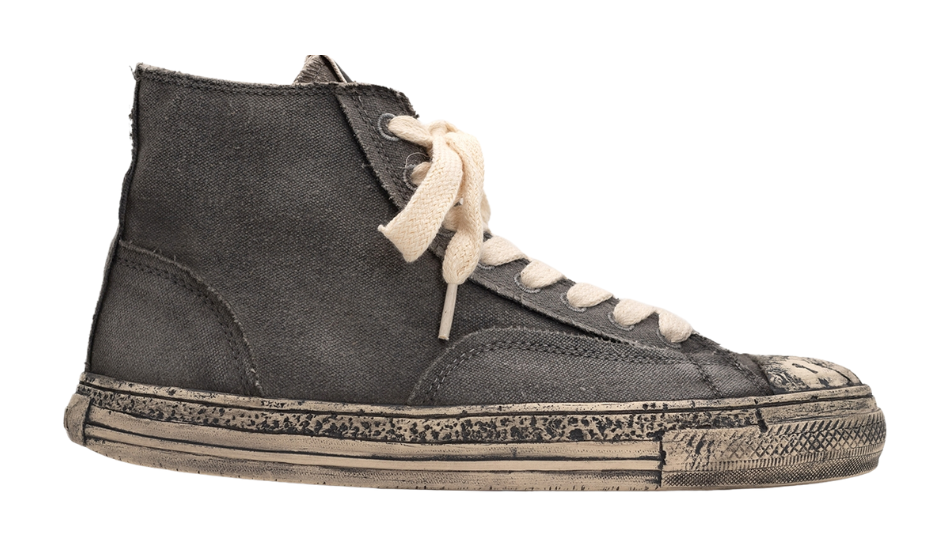 PAST Sole Over-dyed Canvas High-top Sneaker