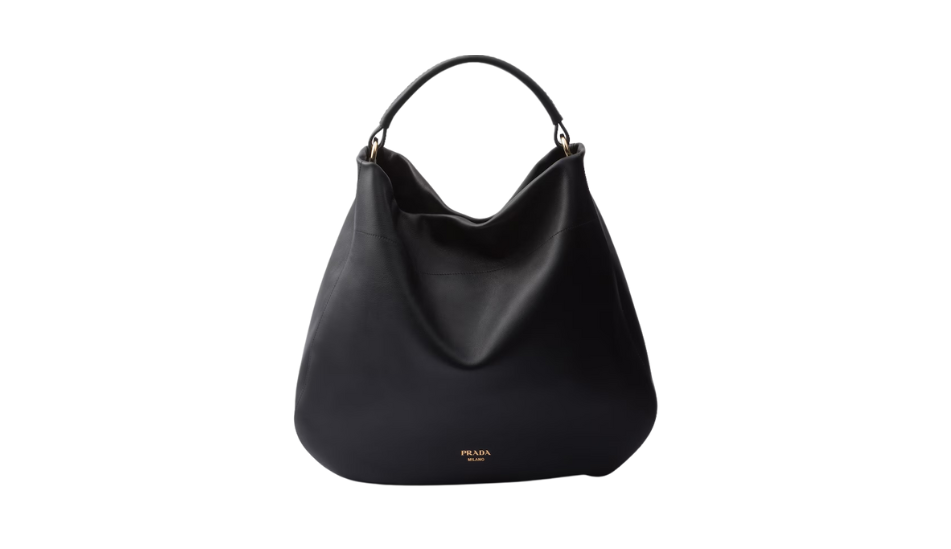 Large leather shoulder bag