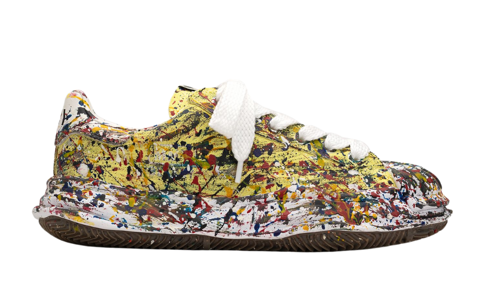 "BLAKEY" OG Sole Sputtering Paint Canvas Low-top Sneaker