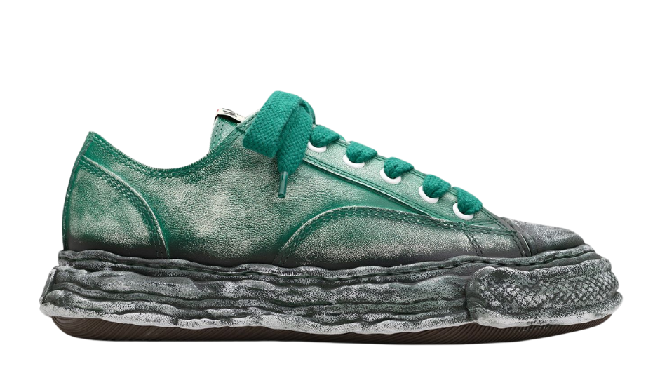 "PETERSON23" OG Sole Faded Leather Low-top Sneaker