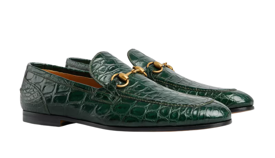 Men's Gucci Jordaan crocodile loafer