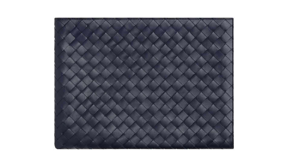 Intrecciato Half Zipped Pouch