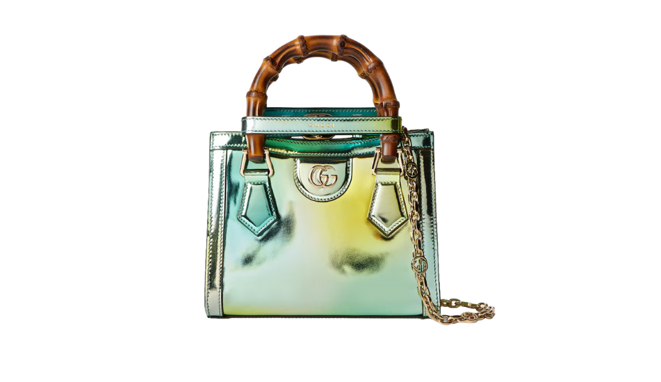 Gucci Diana mini python tote bag