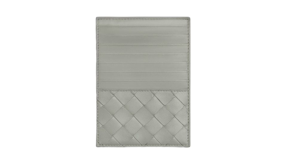 Intrecciato Card Case with Coin Case