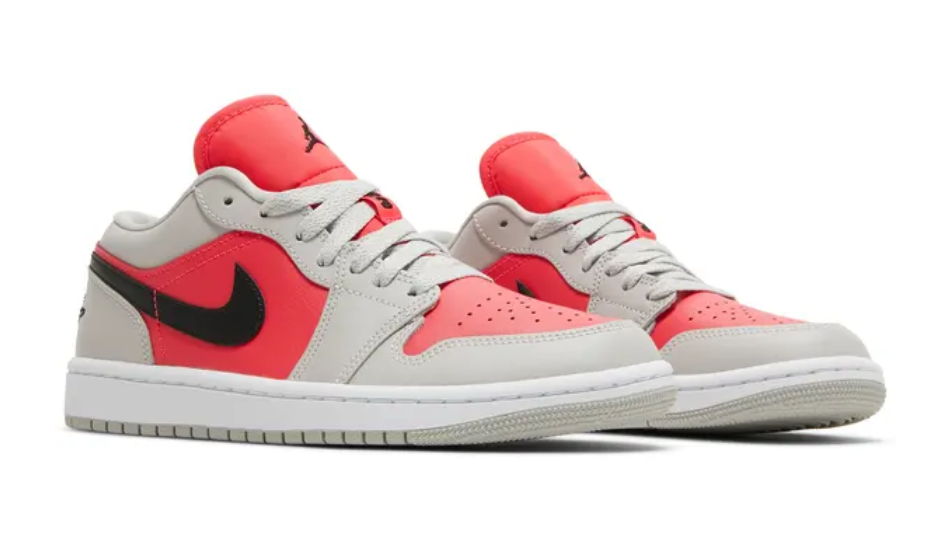 Wmns Air Jordan 1 Low 'Light Iron Ore Siren Red'