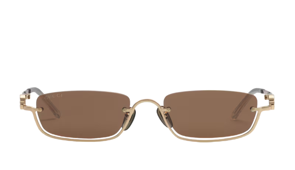 Rectangular-frame sunglasses