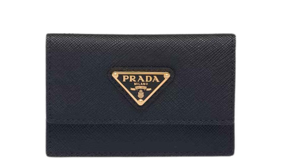 Saffiano leather card holder