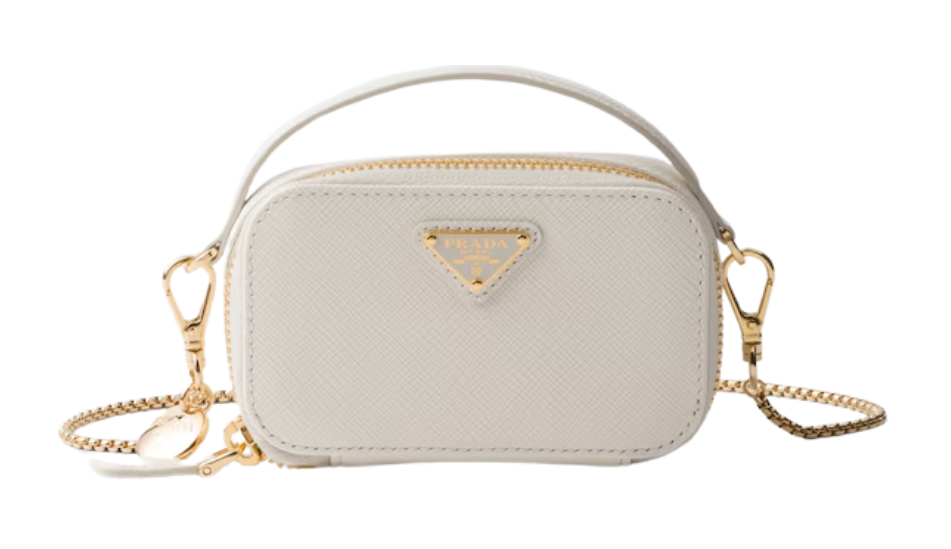 Saffiano leather mini-pouch