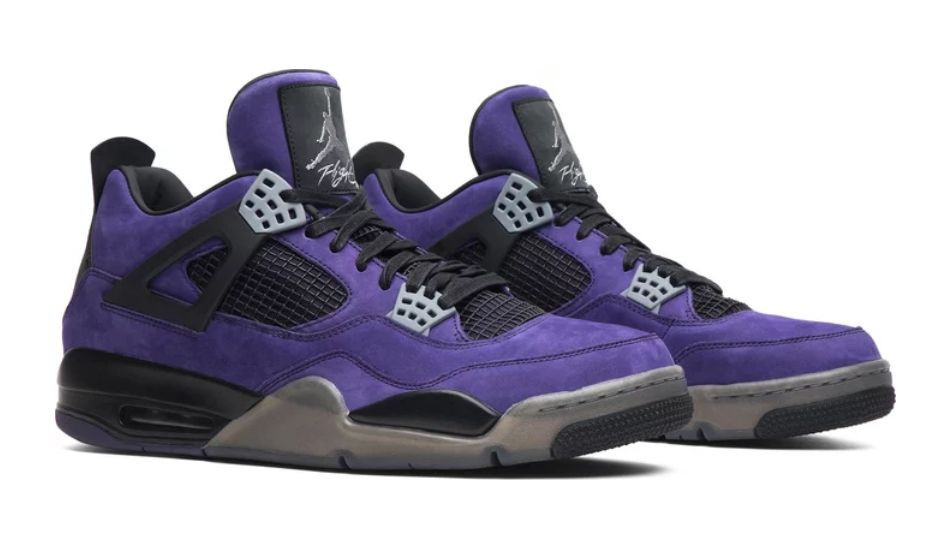 Travis Scott x Air Jordan 4 Retro 'Purple Suede - Black Midsole'